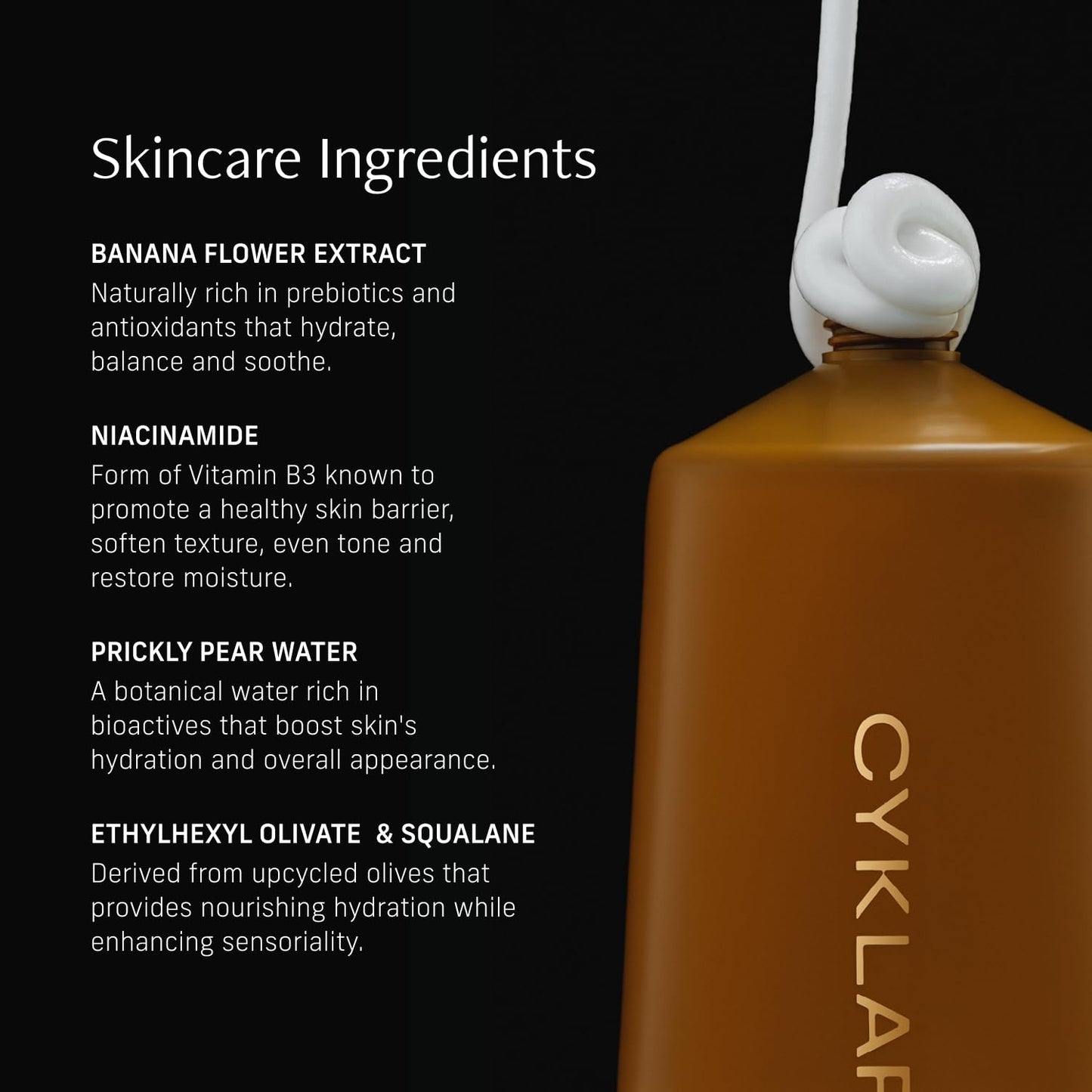 CYKLAR Vanilla Verve Body Cream – Nourishing Moisturizer with Niacinamide & Banana Flower, Deep Hydration for Dry Skin, 8 Fl Oz