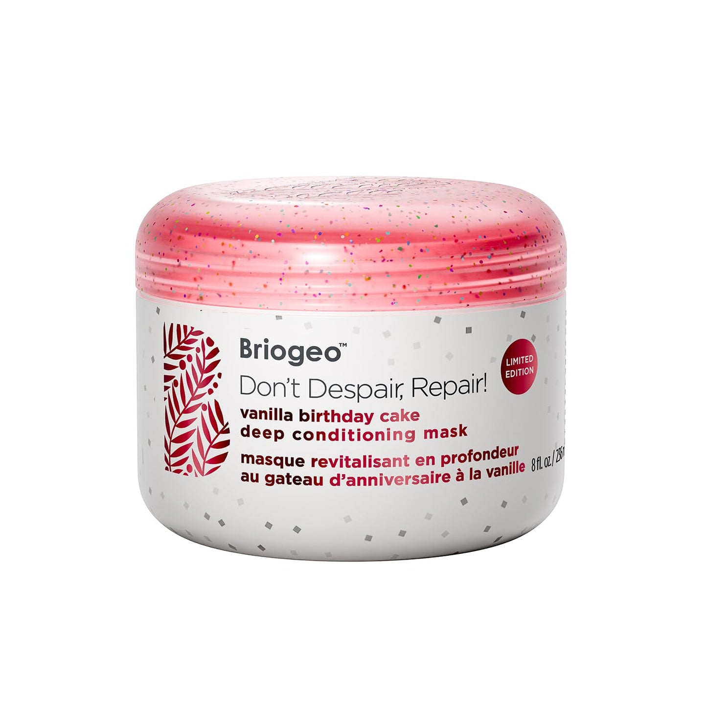 Briogeo Don’t Despair, Repair! Deep Conditioning Mask - Birthday Cake Scent | Strengthens Dry, Damaged & Color-Treated Hair | Vegan, Cruelty-Free