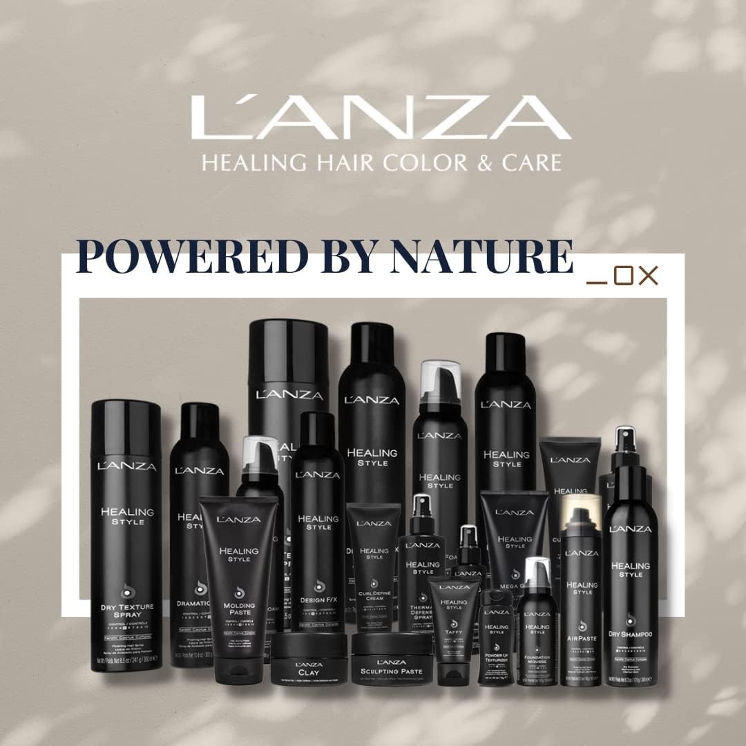 L'ANZA Healing Style Design Foam 7.1 Fl Oz – Low Hold Styling Mousse Adds Body & Shine, with UV & Heat Protection to Prevent Sun & Styling Damage
