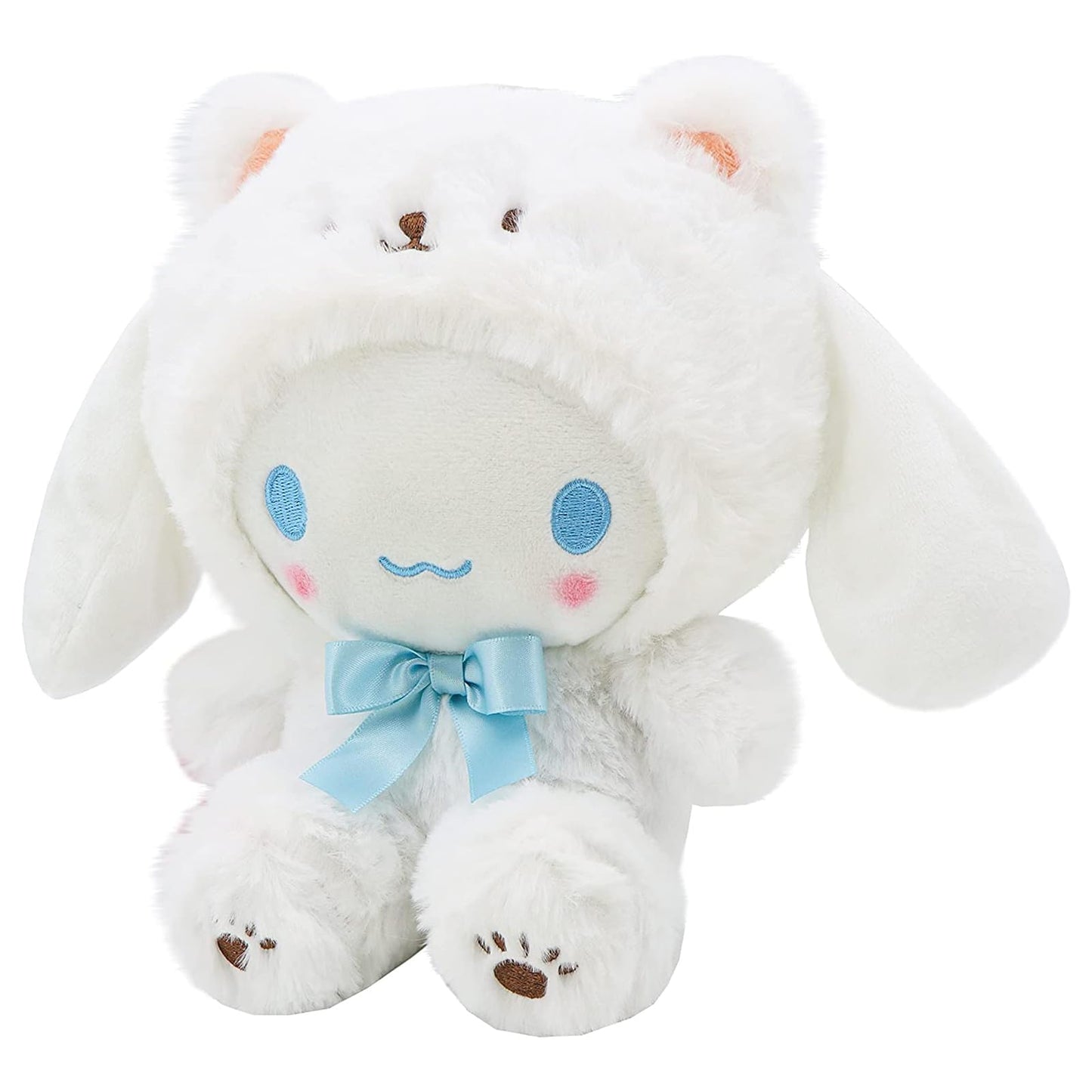 MJJAOQYF Kawaii White Bear Plush Doll – Soft Stuffed Animal, Cross-Dressing Series Pillow Toy, Cute Birthday Gift for Kids & Girls