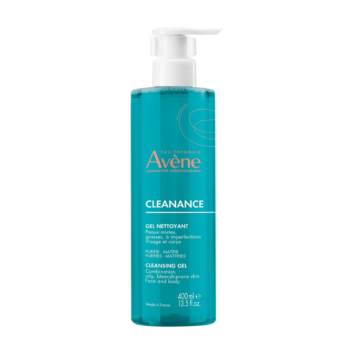 Avène Cleanance Cleansing Gel Soap Free Cleanser for Acne Prone, Oily, Face & Body, 13.5 Oz