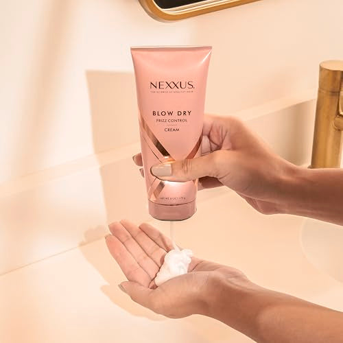 Nexxus Blow Dry Cream Frizz Control for Weightless Style & Volume, with StyleProtect Technology 6 oz