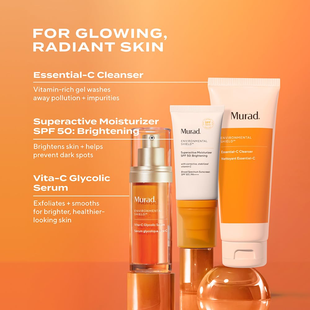 Murad Essential-C Facial Cleanser - Foaming Gel Face Wash- Vitamin C & Antioxidant Rich Treatment Backed by Science, 5.0 Fl Oz