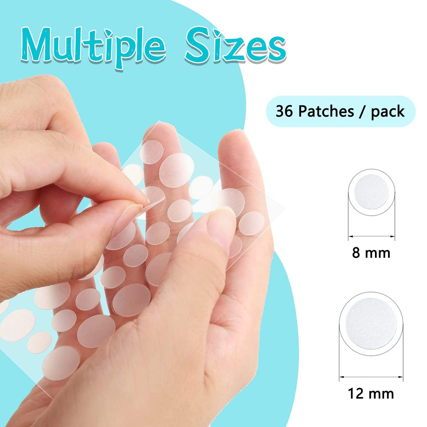 180 Hydrocolloid Pimple Patches for Face – Invisible Acne Spot & Blemish Treatment Stickers, Covers & Protects Breakouts