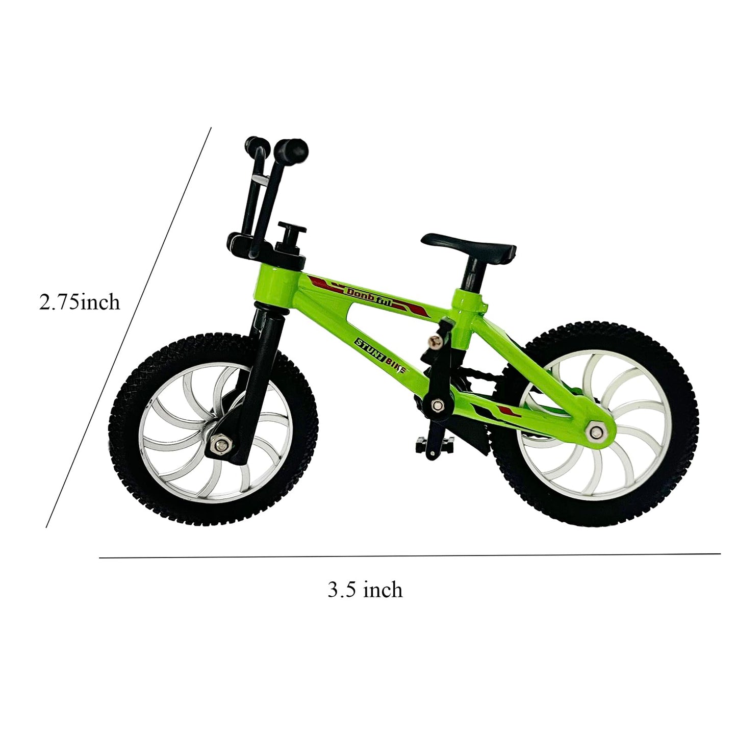Mini Finger Bike Toy – Alloy Mountain Bicycle Model with Tools, Movable Parts, Gift for Kids & Collectors (Green)