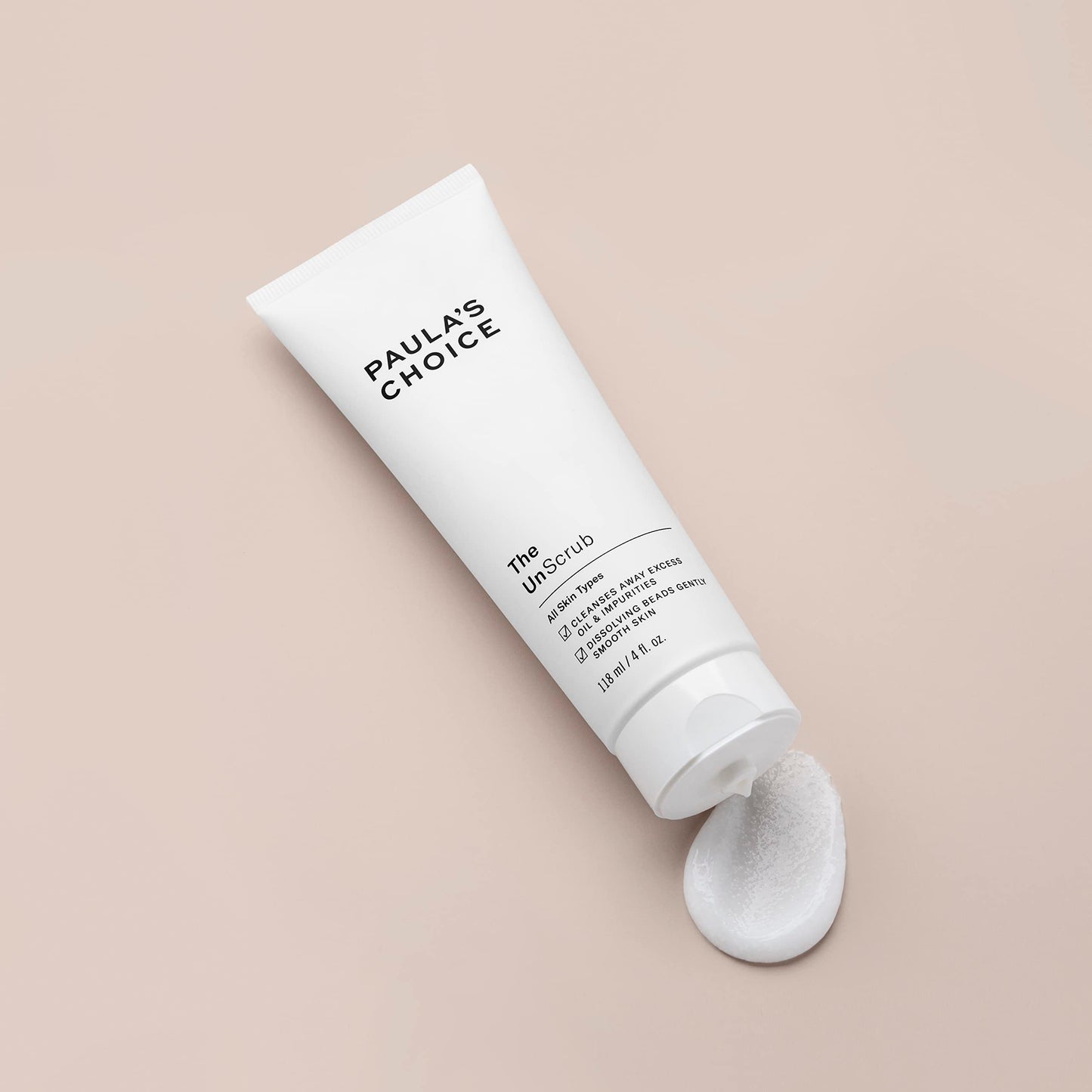 Paula's Choice The UnScrub Cleansing Gentle Face Scrub, 4oz Bottle, with Jojoba Beads, Vitamin E, & Green Tea