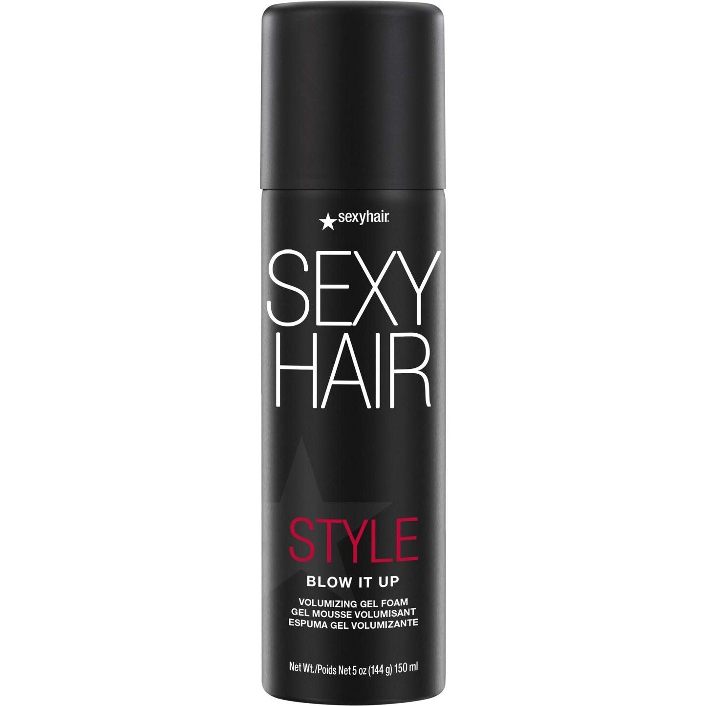 SexyHair Style Blow It Up Volumizing Gel Foam, 5 Oz | Up to 50% More Volume | Adds Shine