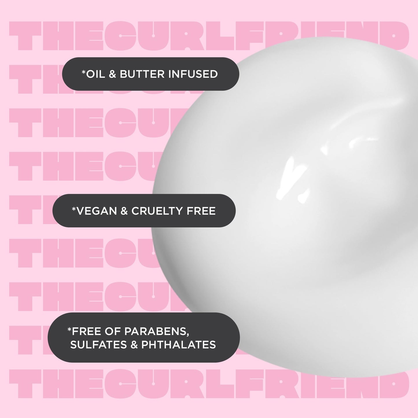 Cake Beauty The Curl Friend Curl Defining Cream | Moisturizes, Defines & Detangles | Avocado, Soybean & Shea Butter | Frizz Control, 6 Fl Oz