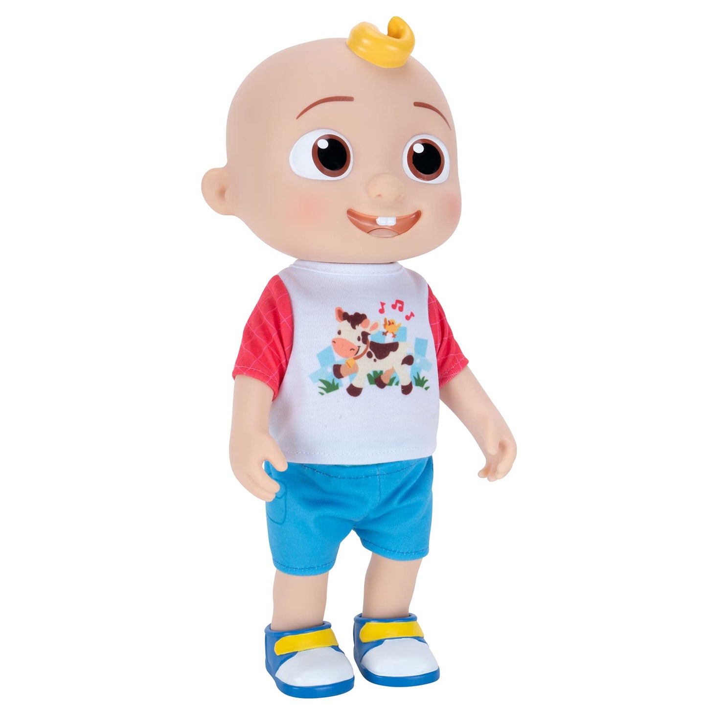 CoComelon Deluxe Interactive JJ Doll - Includes JJ, Shirt, Shorts, Pair of Shoes, Bowl of Peas, Spoon- Toys for Preschoolers - Amazon Exclusive
