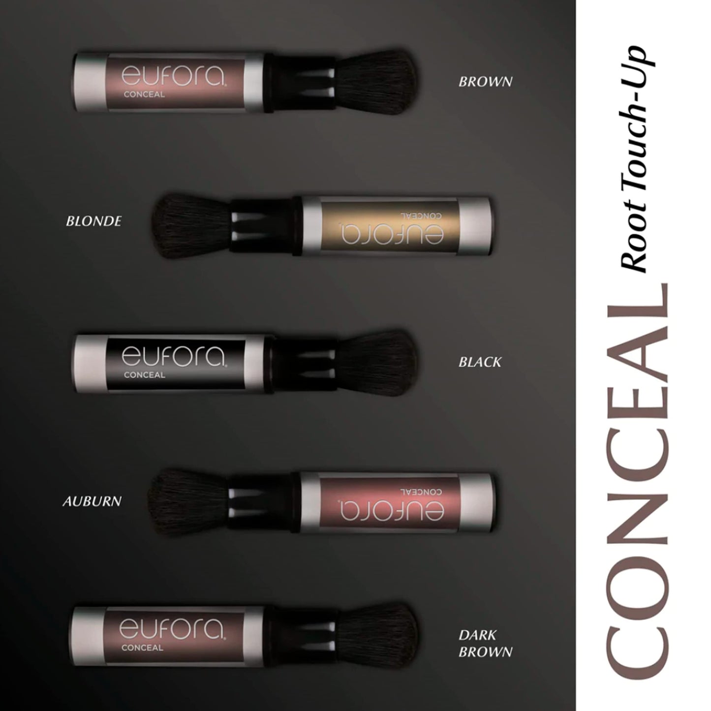 Eufora Conceal Dark Brown Root Touch Up, 0.21 Oz