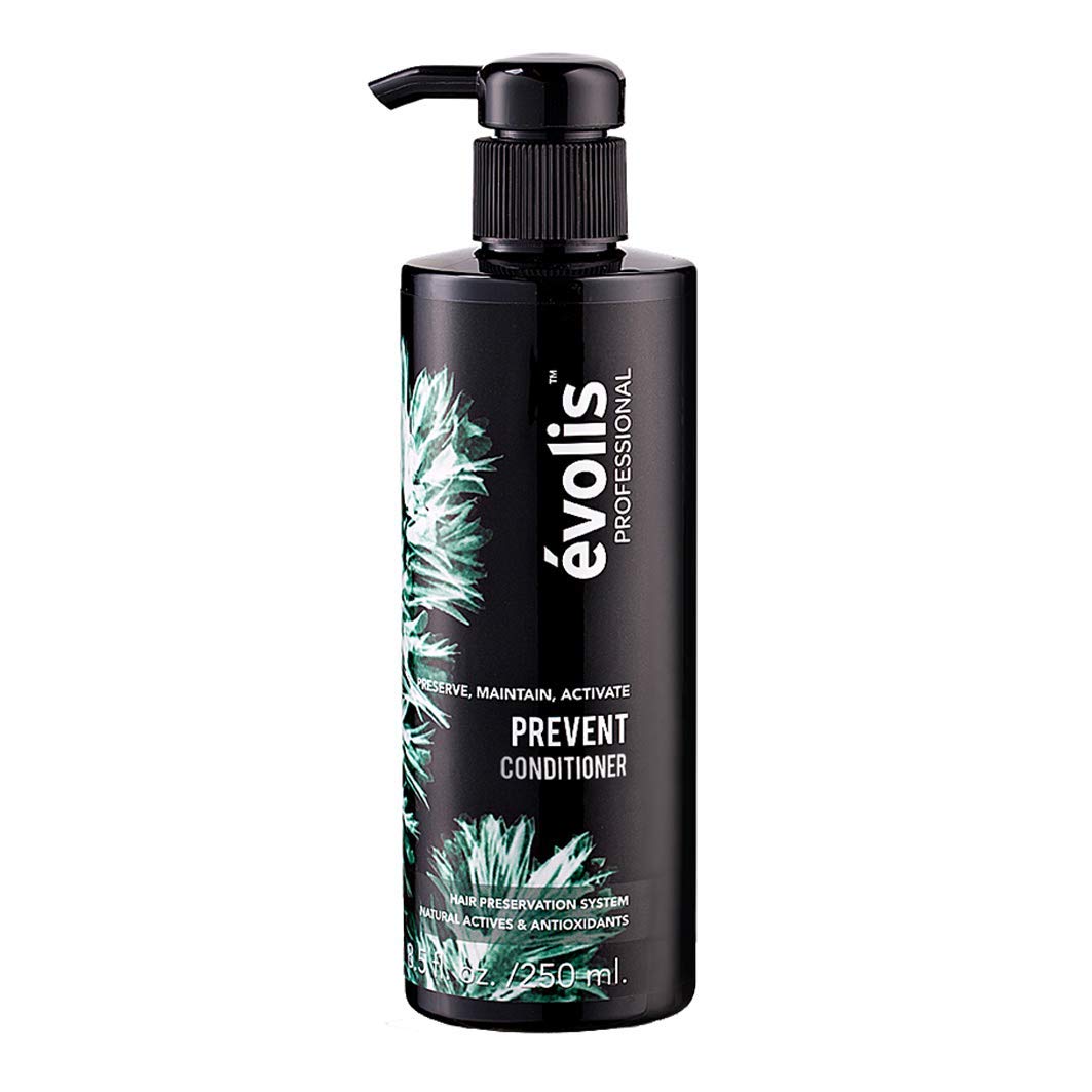 EVOLIS Prevent Anti-Aging Conditioner – Natural Hair Loss Prevention for Men & Women, Nourishes Dry or Oily Scalp, Strengthens Hair, 8.5 fl oz