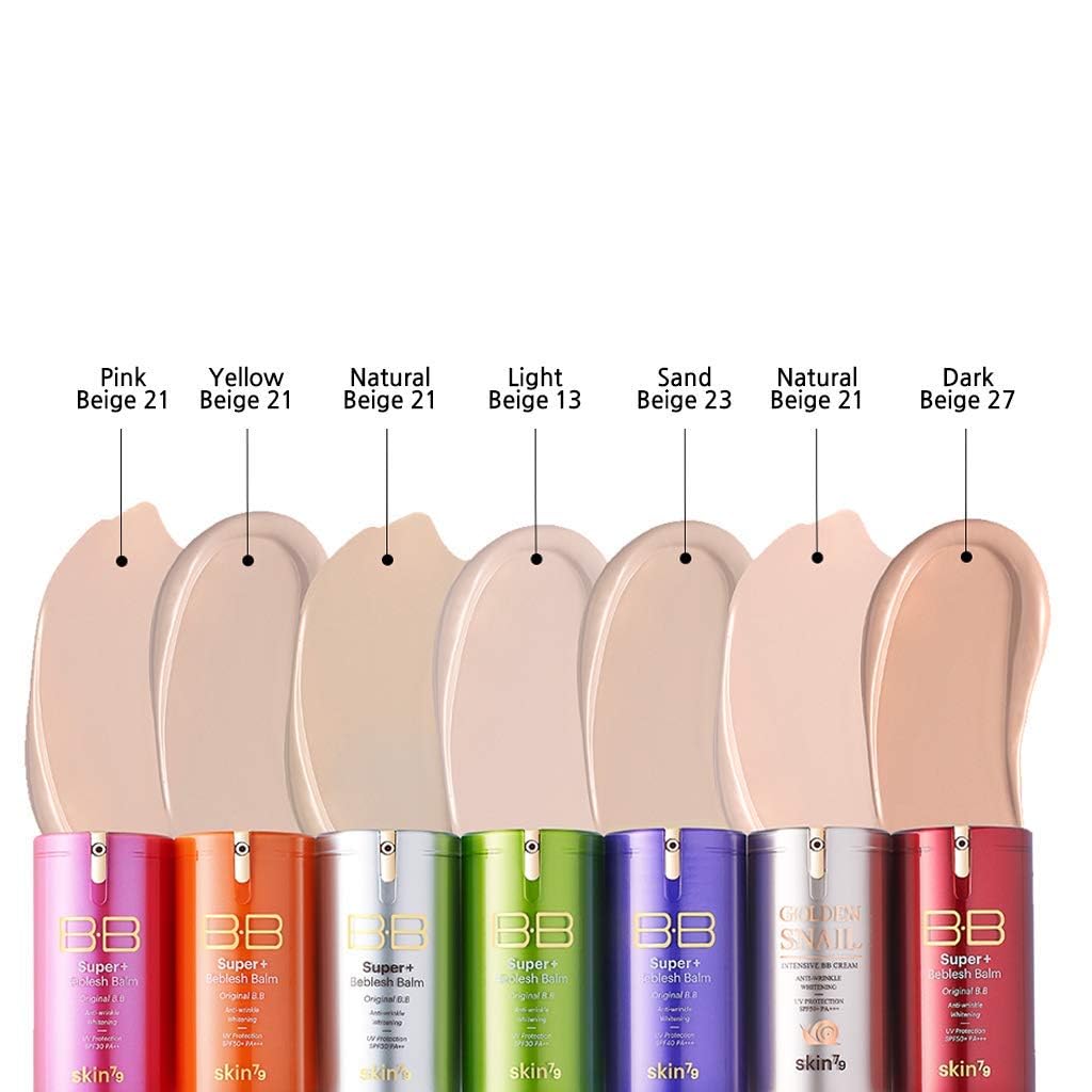 SKIN79 Gold BB Super Plus Beblesh Balm 40g – K-Beauty Flawless Radiant Base, Blemish Cover, Tinted Moisturizer, US Exclusive, Natural 21