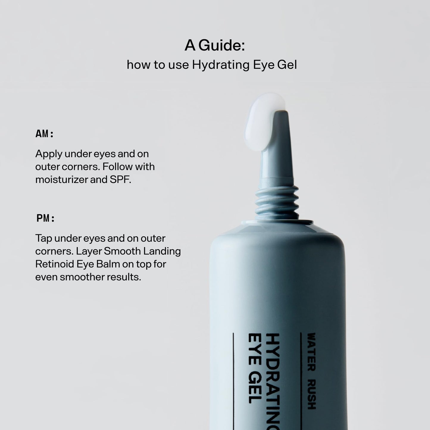 Versed Water Rush Hydrating Eye Gel – Reduces Puffiness & Dark Circles, Brightens Under Eyes with Hyaluronic Acid, Clinically Tested