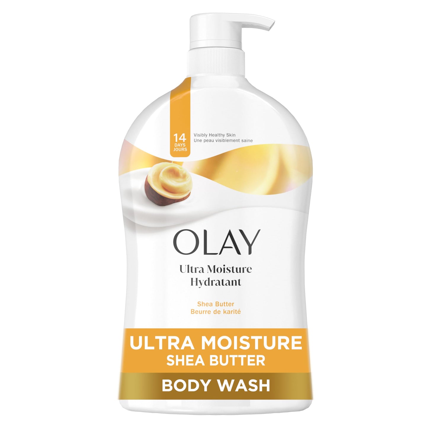 Olay Ultra Moisture Body Wash for Women, 24hr Hydrating, B3 Vitamin & Shea Butter Scent, Paraben & Phthalate Free, 33 fl oz, All Skin Types