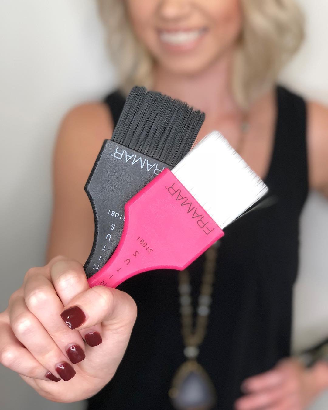 Framar Power Painter Hair Dye Brush Set - 2 Pack Hair Coloring & Balayage Brushes for Blending, Tinting & Precise Dye Application