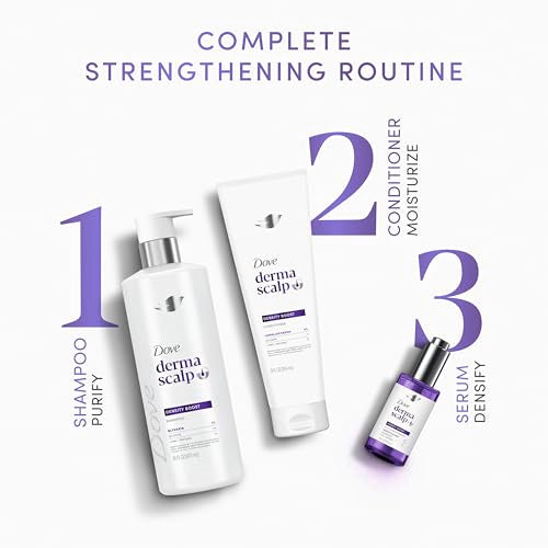 Dove Density Boost Scalp + Hair Therapy Serum, 2 oz | Restores Visible Fullness & Strength | Clinically Proven Hair Thickening Formula