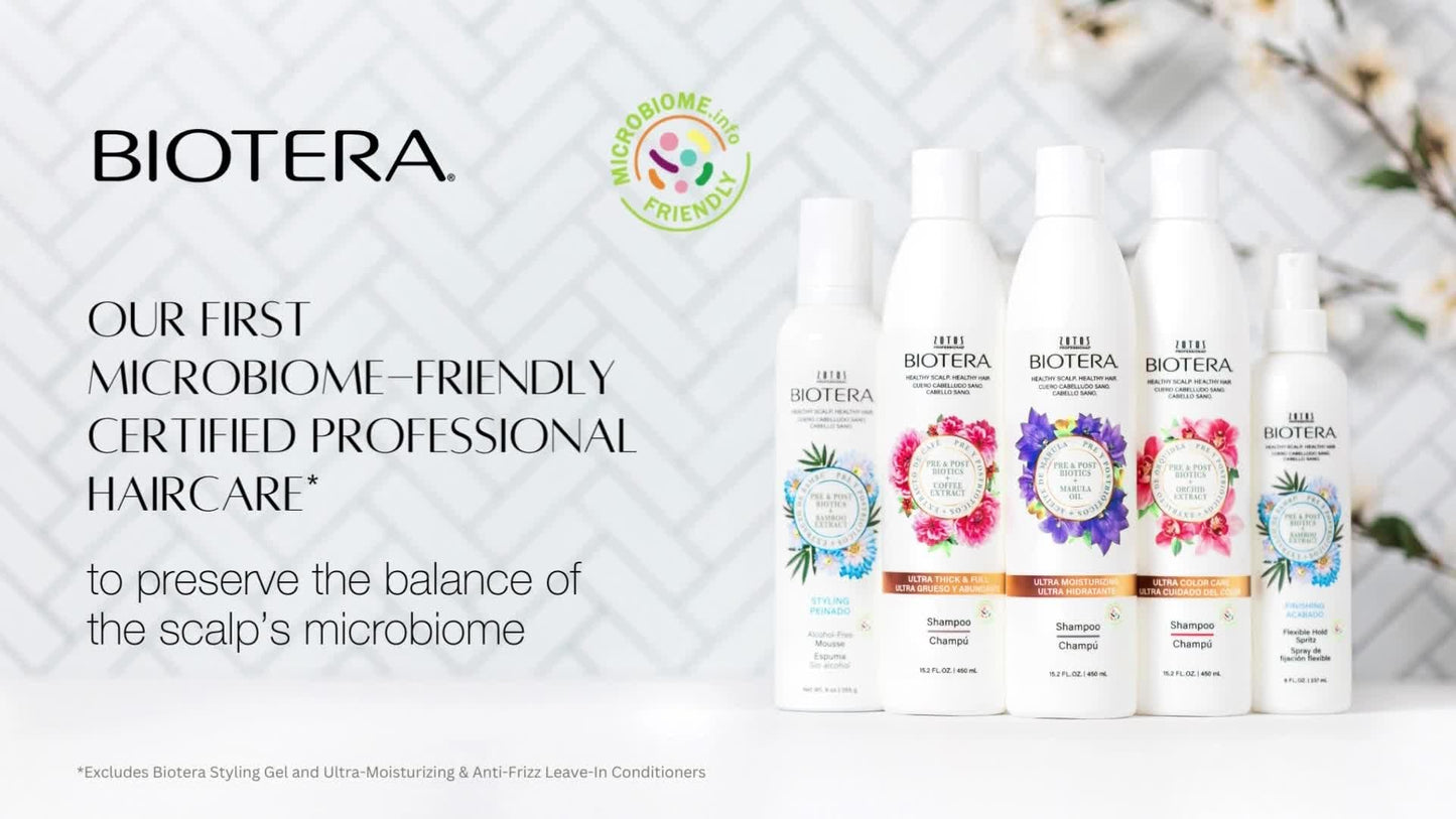 BIOTERA Lightweight Styling Mousse 9 Fl Oz | Alcohol-Free Volumizing Foam for Body & Bounce | Vegan, Paraben-Free, Color-Safe, Microbiome Friendly