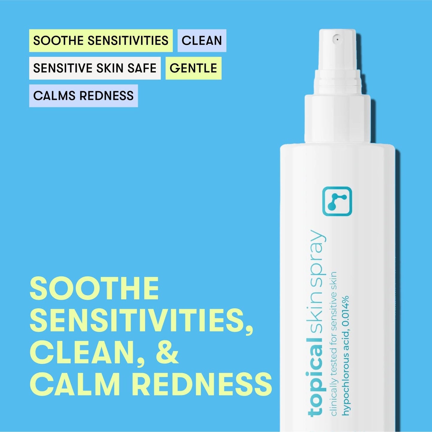 BRIOTECH Hypochlorous Acid Skin Spray – Soothes Redness, Irritation & Sensitive Skin, Facial & Full Body Mist, Foot & Scalp Relief, 8 oz