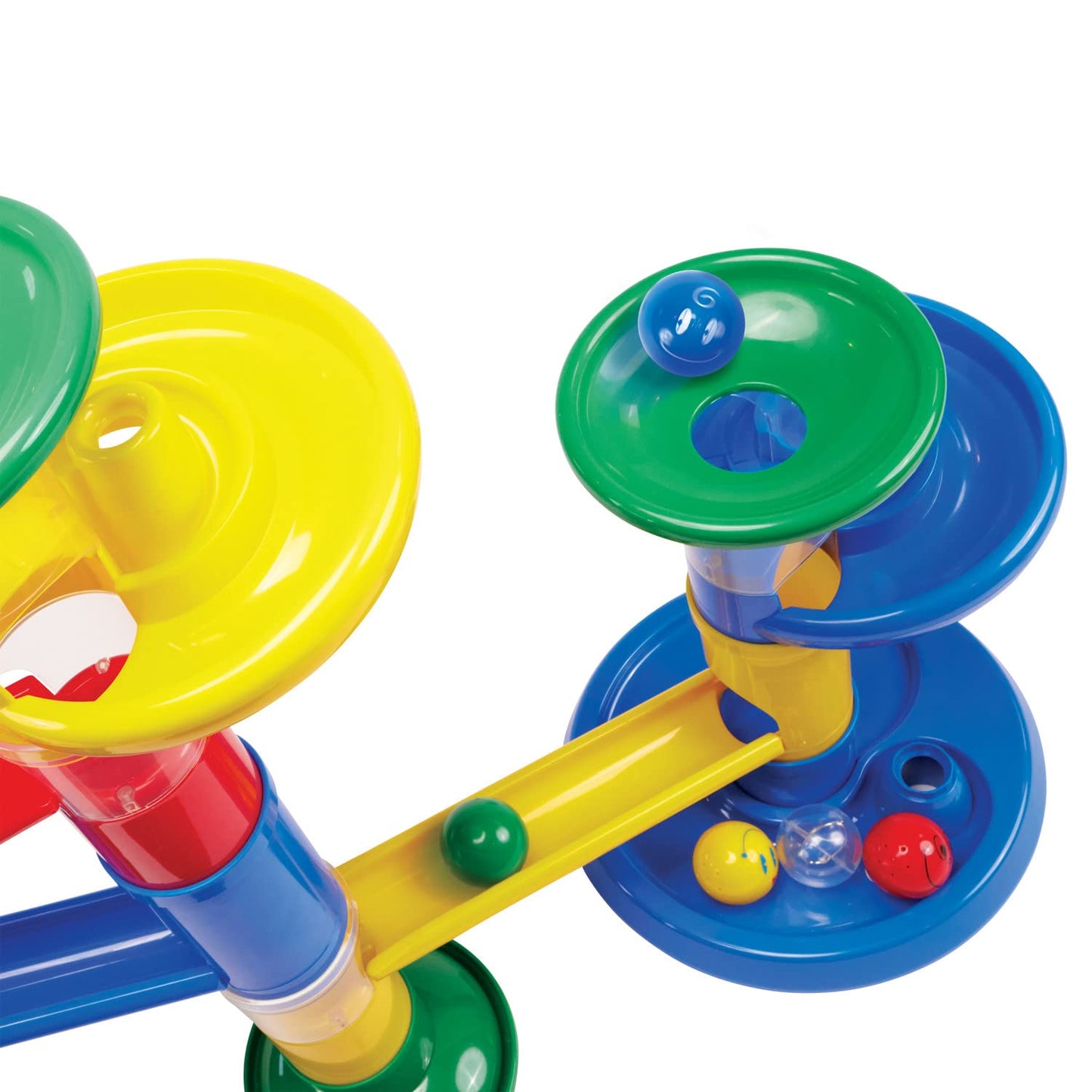 MindWare Junior Marble Run – My First Marble Run Set for Toddlers, Oversized Track Pieces & 5 Giant Marbles, Ages 12+