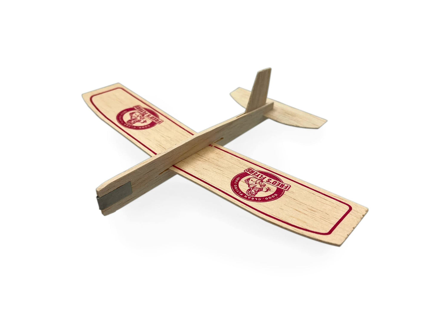 Fred's Flyers Balsa Wood Airplane Gliders – 5 Pack – Made in USA – Guaranteed to Arrive Unbroken