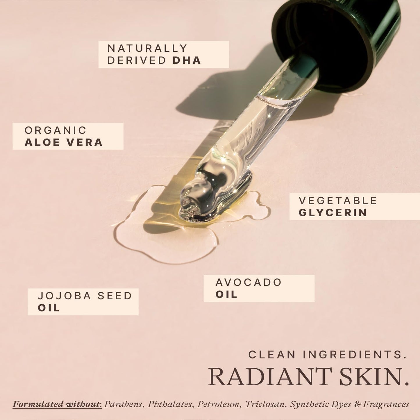 Self Tanning Drops for Face & Body โ Medium Shade, Natural & Organic Ingredients, Moisturizing Bronzing Tanner, USA Made, Toxin-Free Fake Tan