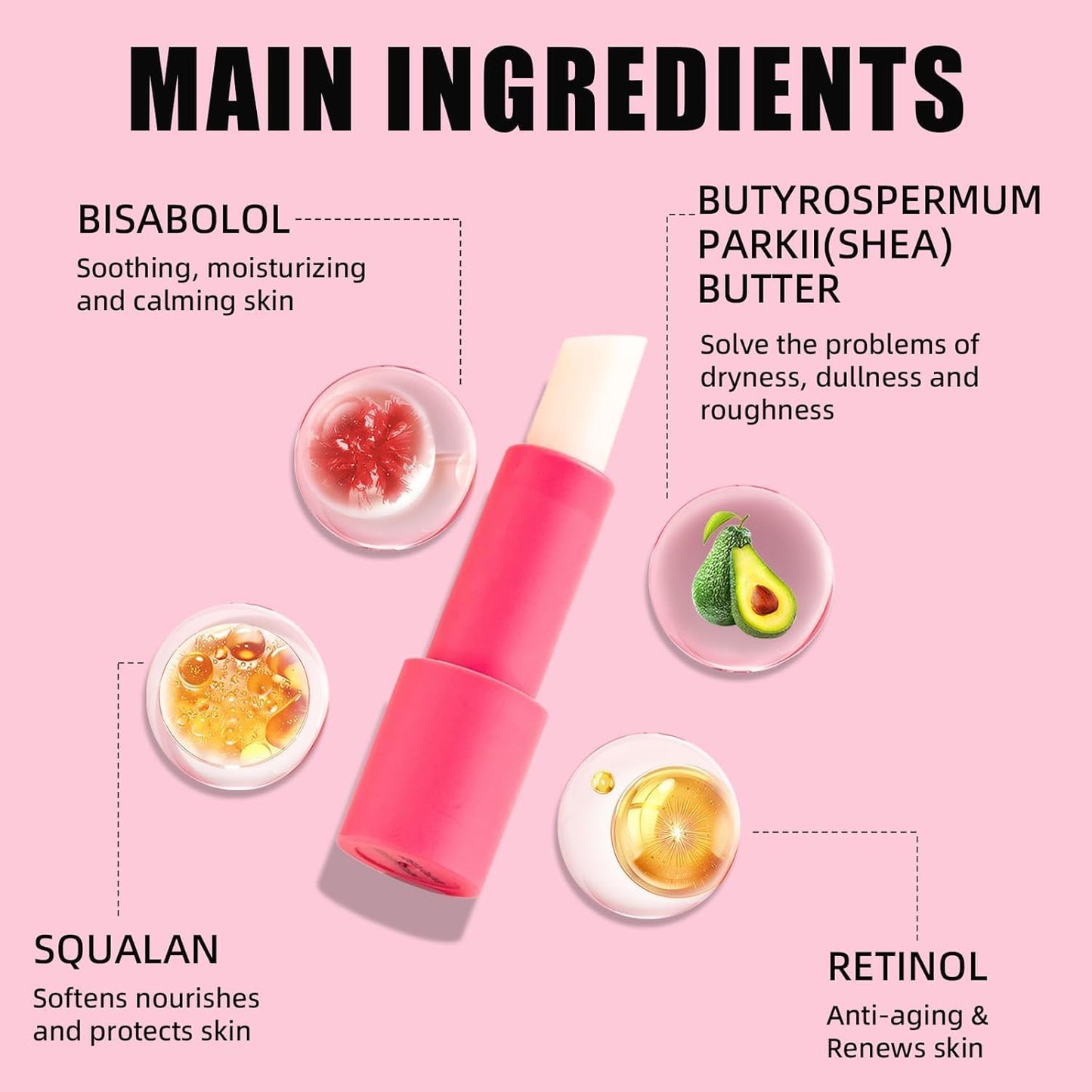 Soulight Retinol Eye Stick - Anti-Aging Eye Balm for Wrinkles, Dark Circles & Puffiness, Moisturizing Eye Cream to Soften & Nourish Skin