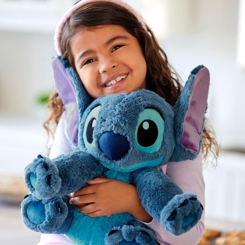 Disney Store Official Stitch Medium Plush Toy – Soft, Cuddly, Fuzzy Texture, Embroidered Details & Floppy Ears, Suitable for All Ages