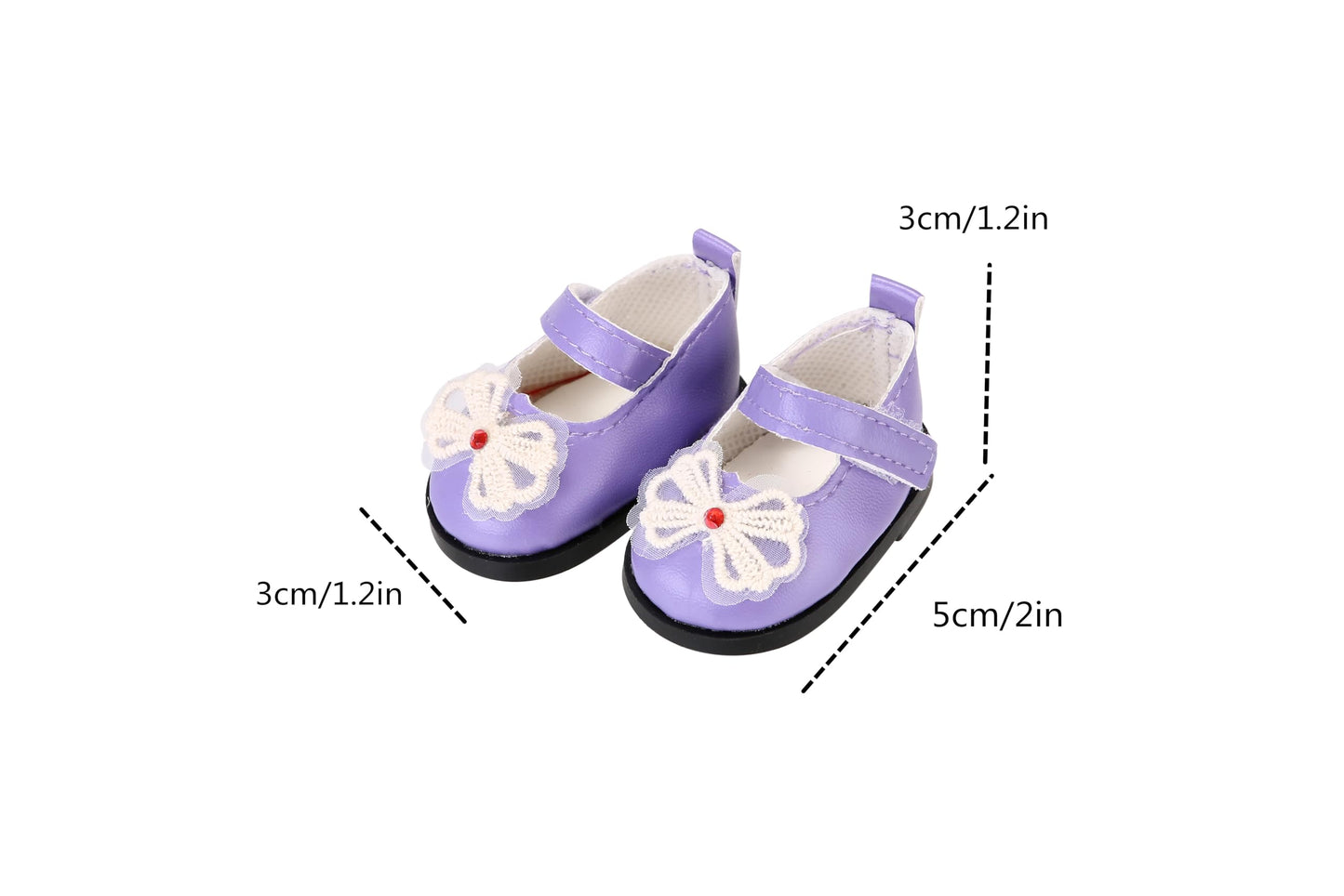 7 Pairs Doll Shoes Fits 14.5 Inch Doll American Wellie Wishers Doll Accessories