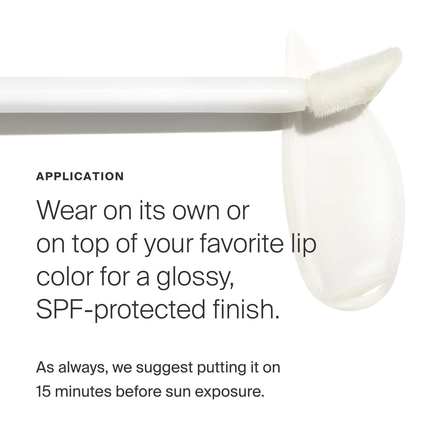 Supergoop! Lipscreen Shine SPF 40 Lip Balm, 0.34 fl oz – Water-Resistant, Non-Sticky Clear Lip Gloss with Grape Seed & Kelp Extract