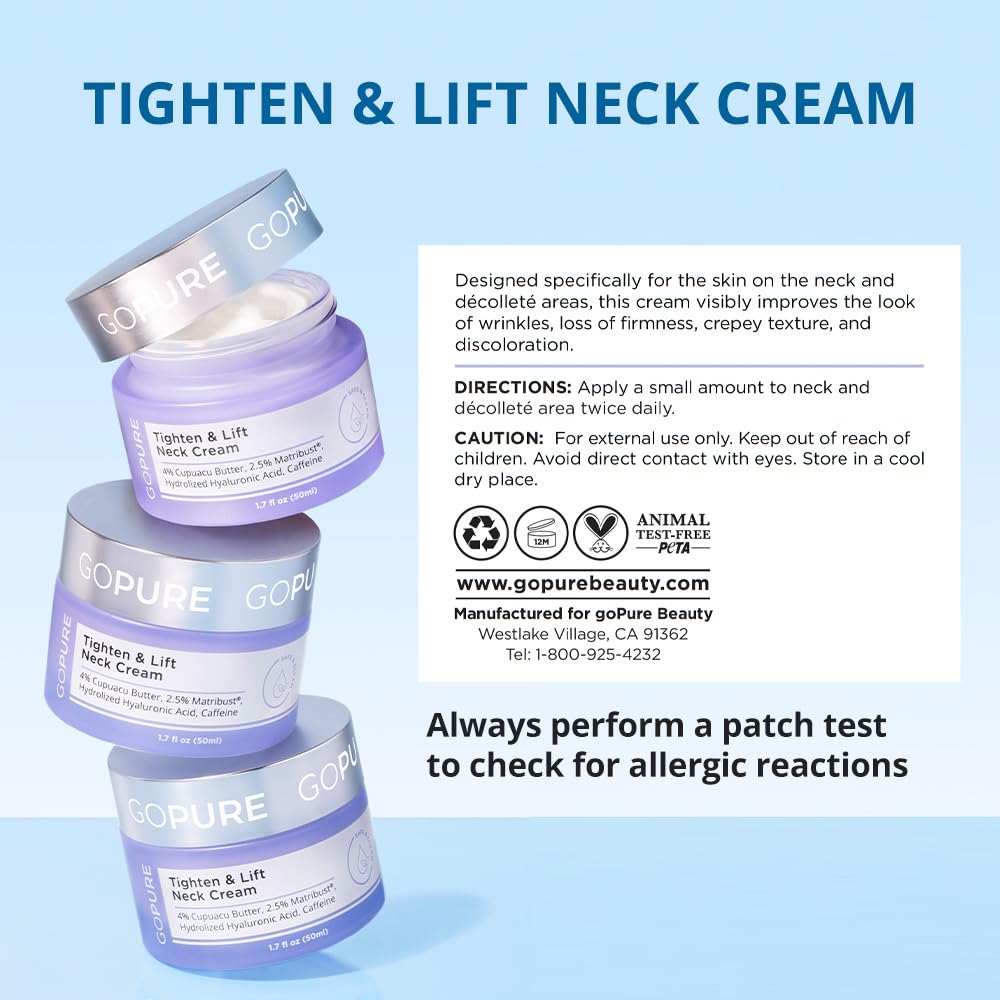 goPure Tighten and Lift Neck Cream- Clinically Tested