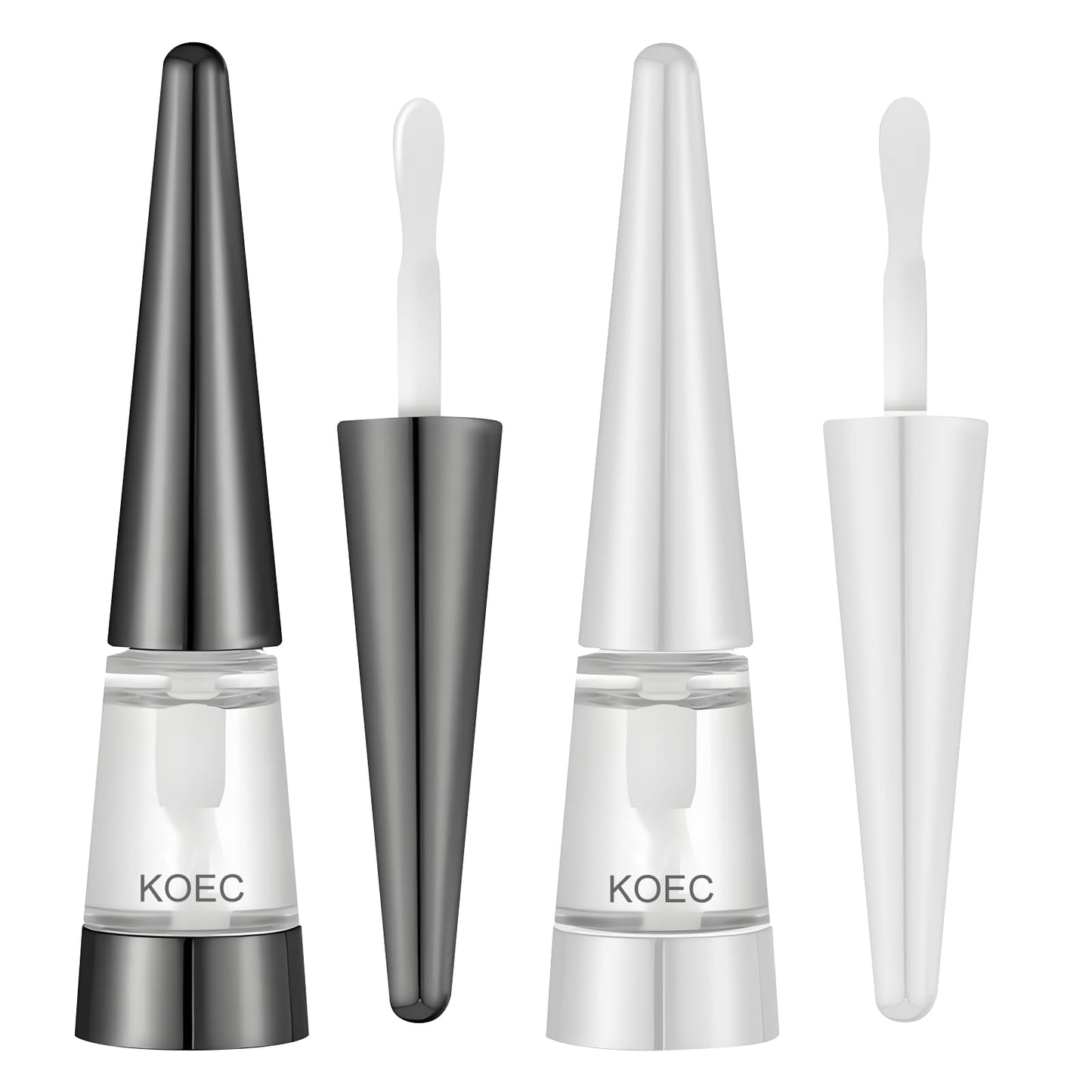 Plumping Shiny Lipstick 2-Pack – Moisturizing Transparent Lipstick with Hyaluronic Acid, Lightweight & Comfortable, 0.20 oz (6g)