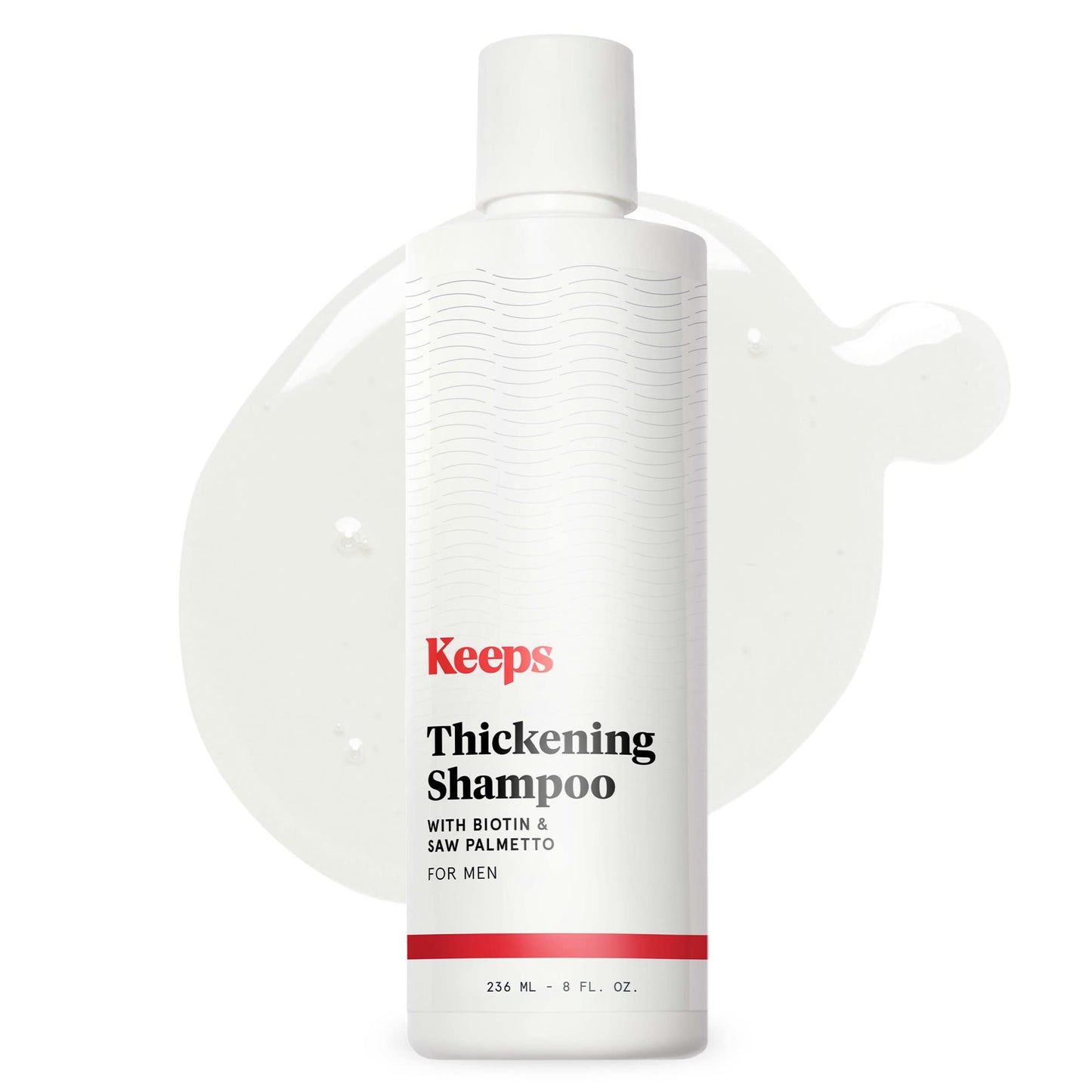 Keeps Hair Loss Shampoo for Men – Thickening Shampoo with Biotin, Caffeine & Saw Palmetto – DHT Blocker for Thinning Hair & Hair Growth, 8 oz