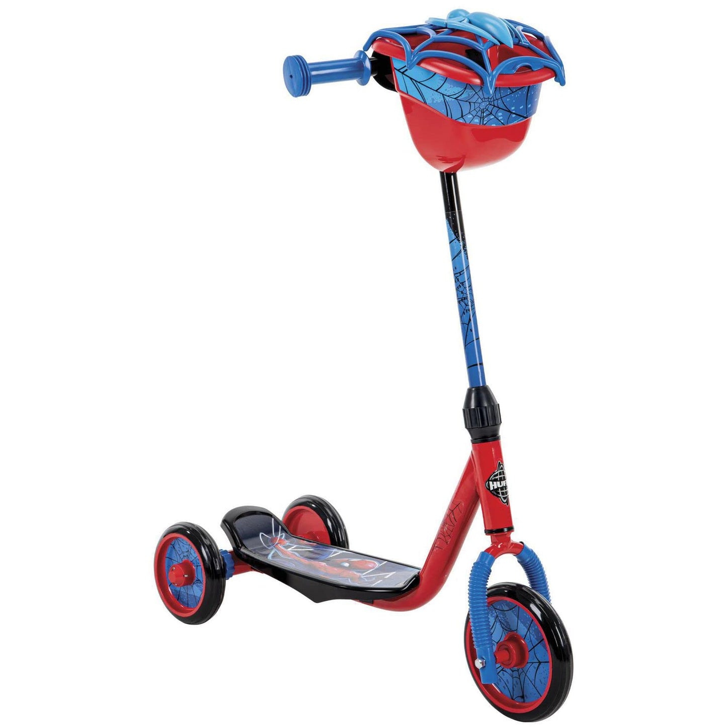 Huffy Kids Scooters 3 Wheel Quick Connect Scooter Preschool Spiderman