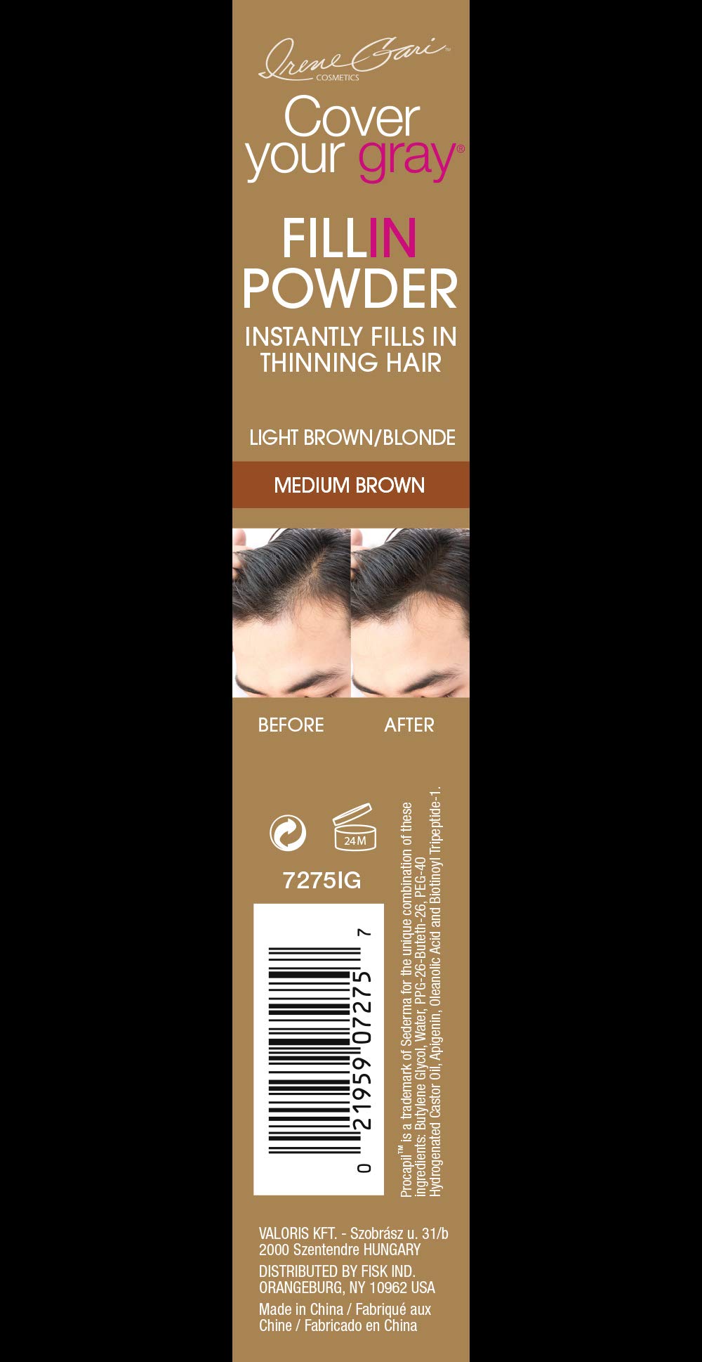 Cover Your Gray Fill In Powder Pro for Men - Blonde/Medium Brown