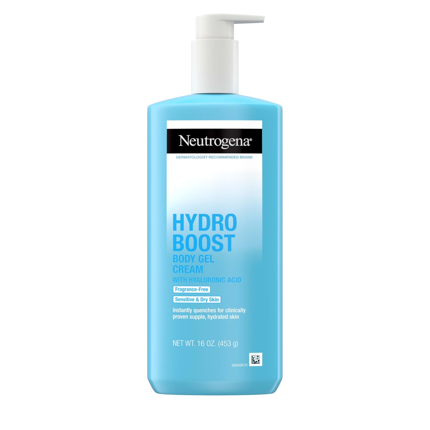 Neutrogena Hydro Boost Body Lotion – Gel Cream for Dry Skin with Hyaluronic Acid, Fragrance-Free, Lightweight, Non-Greasy, Oil-Free, 16 Fl Oz