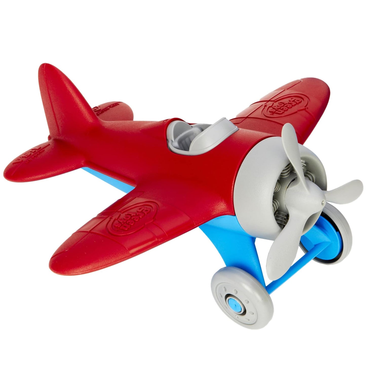 Green Toys Airplane - BPA Free, Phthalates Free, Red Aero Plane for Improving Aeronautical Knowledge of Children. Toys and Games