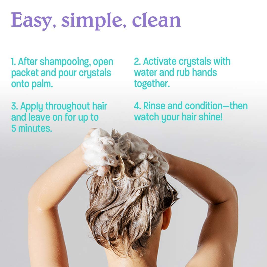 Malibu C Hard Water Wellness Remedy - Removes Deposits & Impurities - Contains Vitamin C for Shiny, Vibrant Results - Hard Water Treatment (3 Packets)