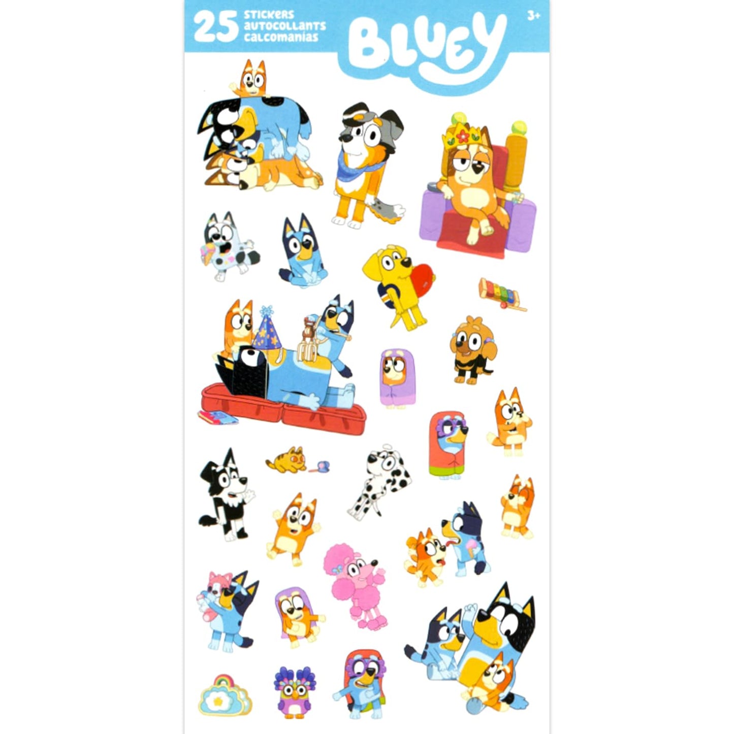 Bluey Floor Puzzle for Kids Set - Bundle with 36 Piece Floor Puzzle for Boys, Girls Plus Stickers, More | Bluey Puzzles for Kids Ages 3-5