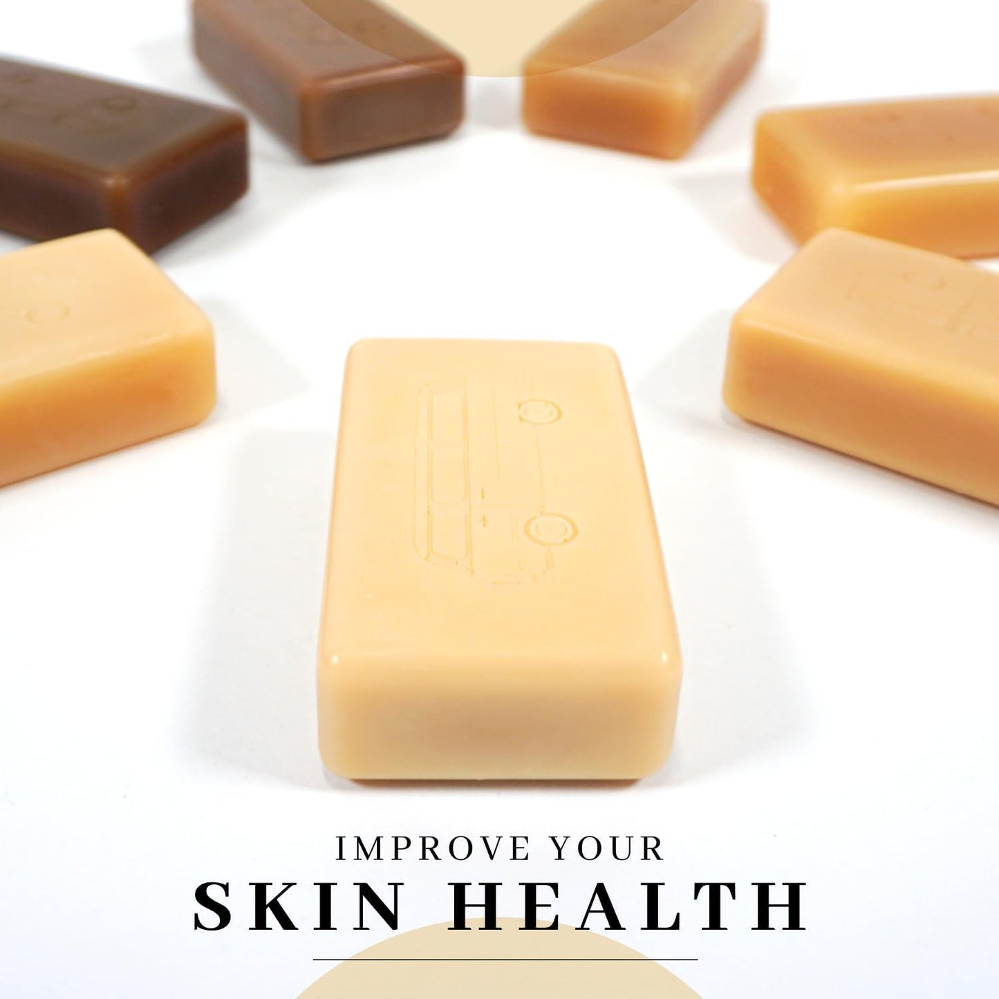 VanMan Beef Tallow & Honey Bar Soap – Grass-Fed Tallow with Raw Honey & Distilled Water, Unscented, Hydrating & Nourishing, 3.8oz