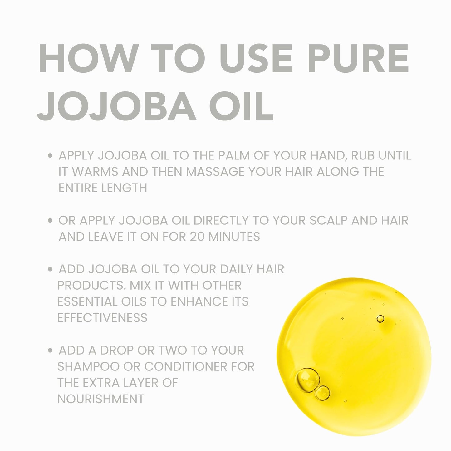 BodyJ4You Organic Jojoba Oil – 100% Pure, USDA Organic, Cold-Pressed, Hexane-Free, for Face, Skin, Hair, Massage & Gua Sha – 1 fl oz