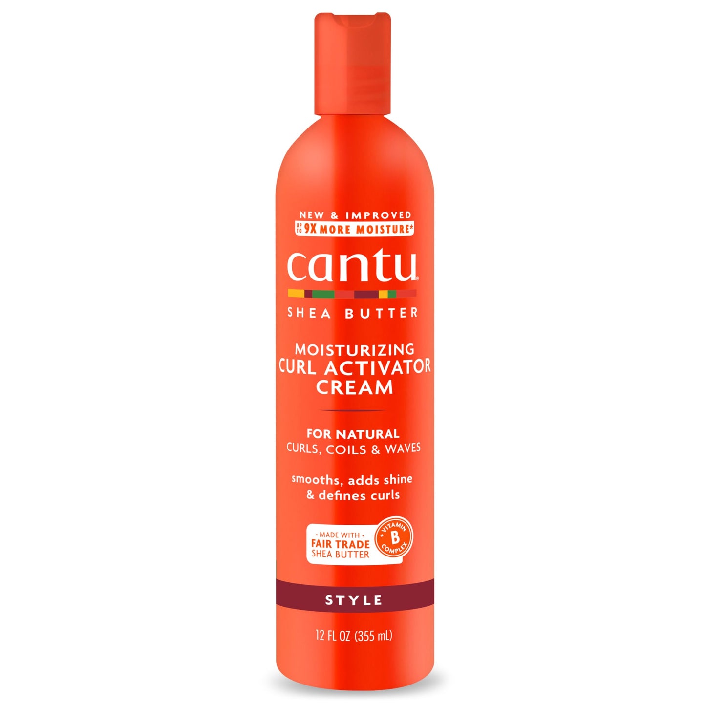 Cantu Moisturizing Curl Activator Cream with Shea Butter for Natural Hair, 12 fl oz