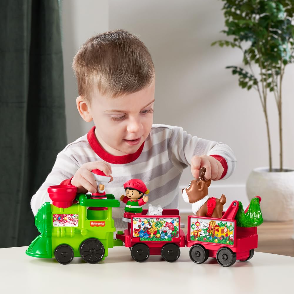 Fisher-Price Little People Christmas Train with Music, Santa, Elf & Reindeer Figures, Toddler Pretend Play Toy for Kids Ages 1+ (Amazon)