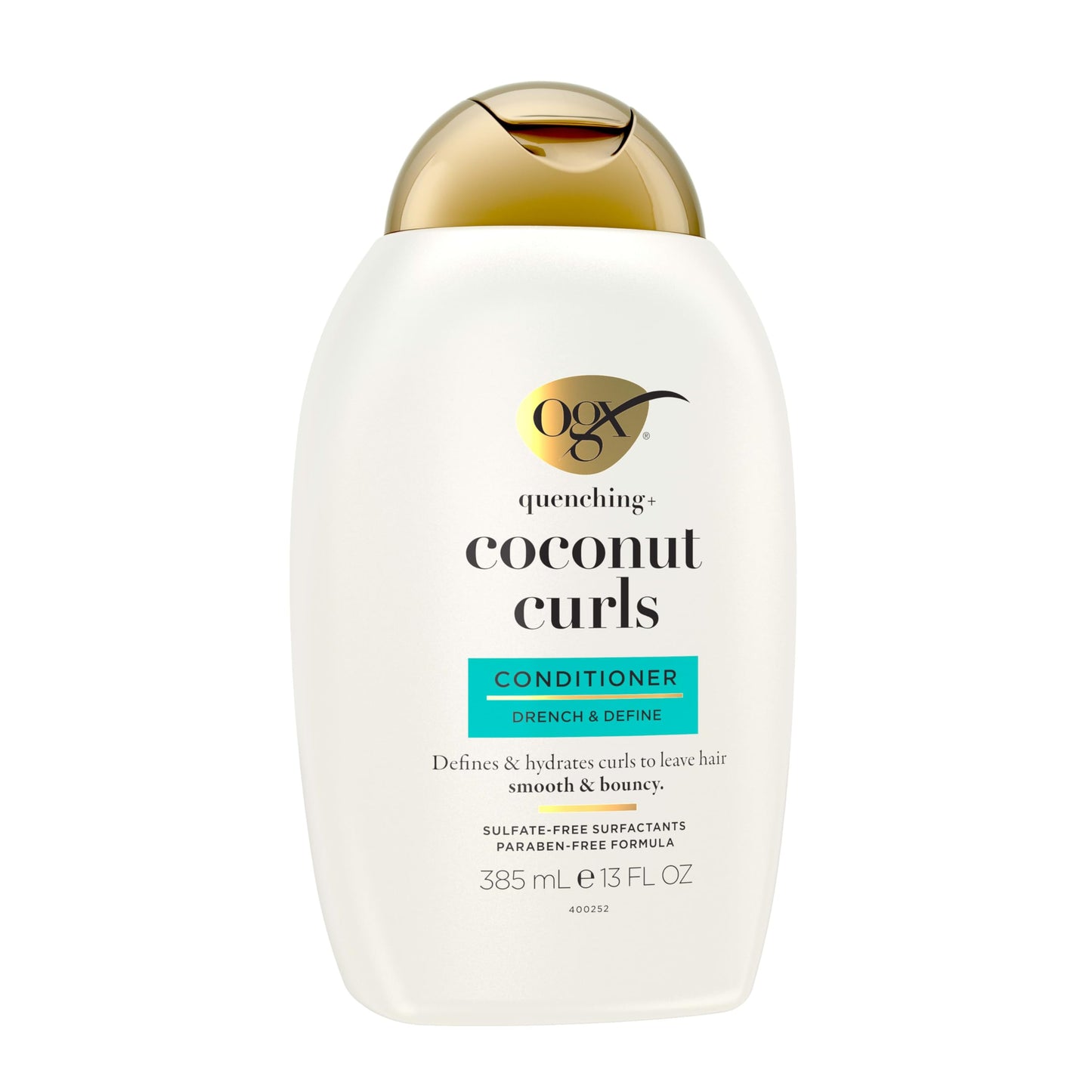 OGX Quenching + Coconut Curls Curl-Defining Conditioner, 13oz | Nourishing Coconut, Citrus Oil & Honey Formula | Paraben & Sulfate-Free