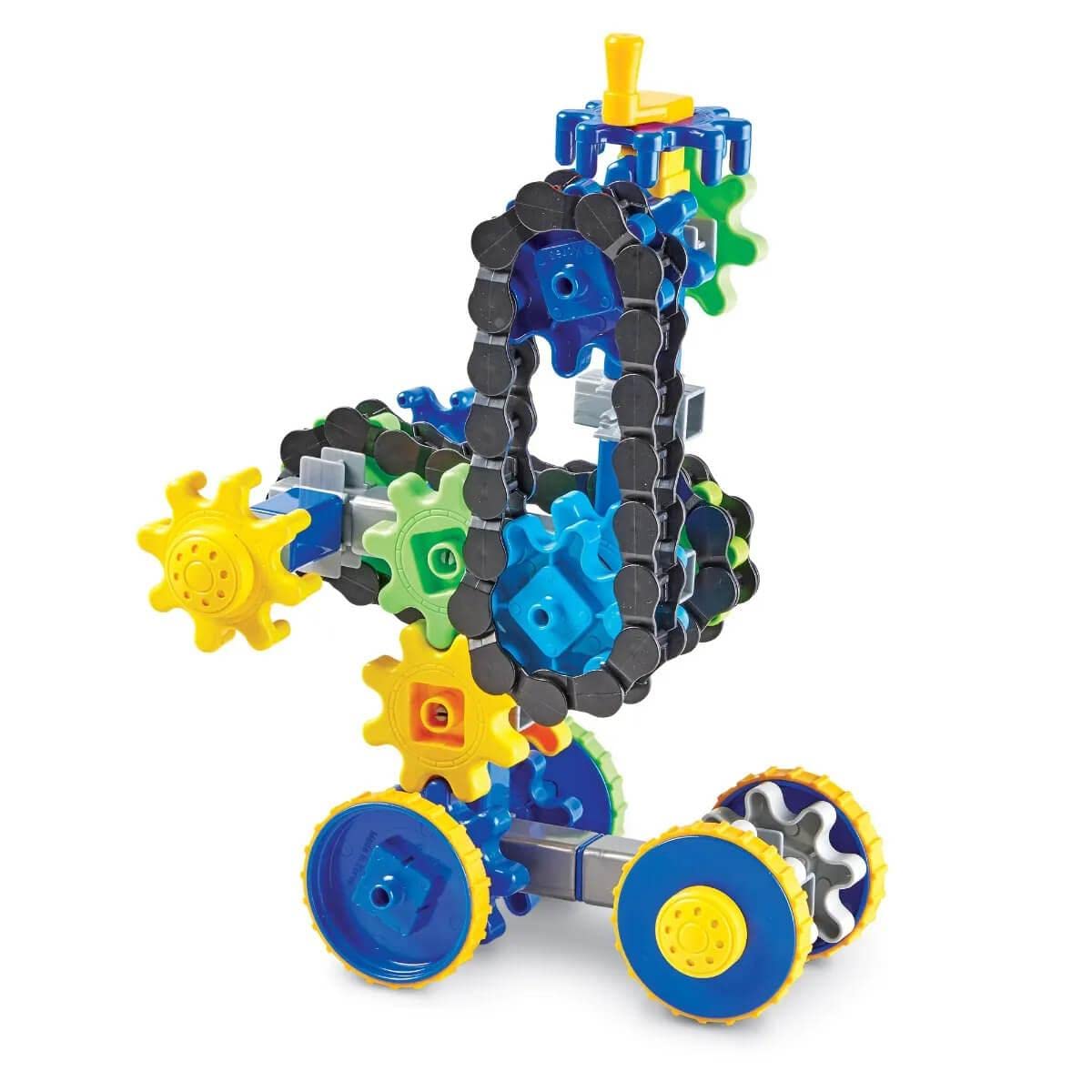 Learning Resources Gears! Gears! Gears! Treadmobiles Building Set, STEM Toys, Develops Early Engineering Skills, 108 Pieces, Ages 5+