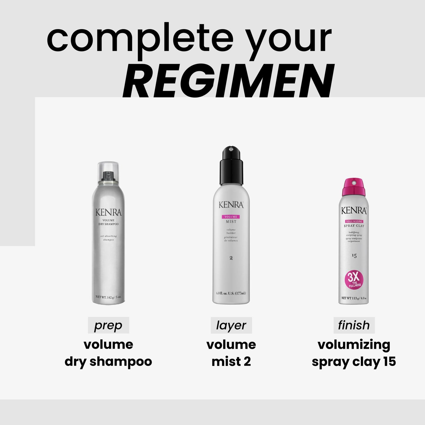 Kenra Professional Volume Dry Shampoo – Translucent, Oil-Absorbing Spray for All Hair Types – Adds Volume, Refreshes Roots & Removes Impurities, 5 oz