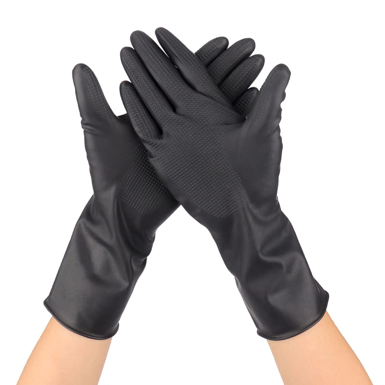 VOVCIG Hair Dye Gloves,Professional Hair Coloring Accessories for Hair Salon Hair Dyeing,2pcs(1 left+1 right),black