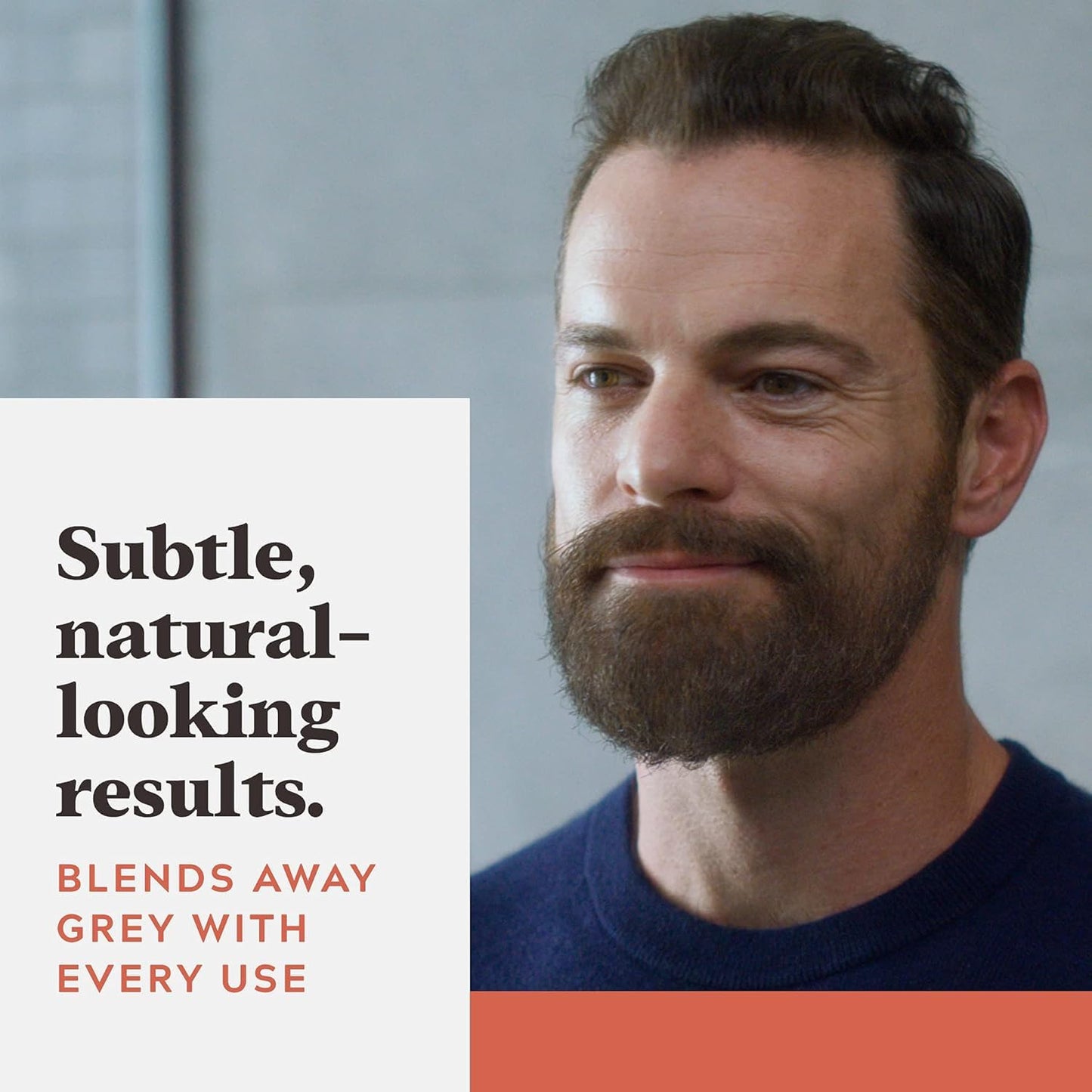 Just For Men Control GX Grey Reducing Beard Wash with Keratin – Gradually Colors Mustache & Beard, Thicker, Softer, Fuller Look, 4 Fl Oz