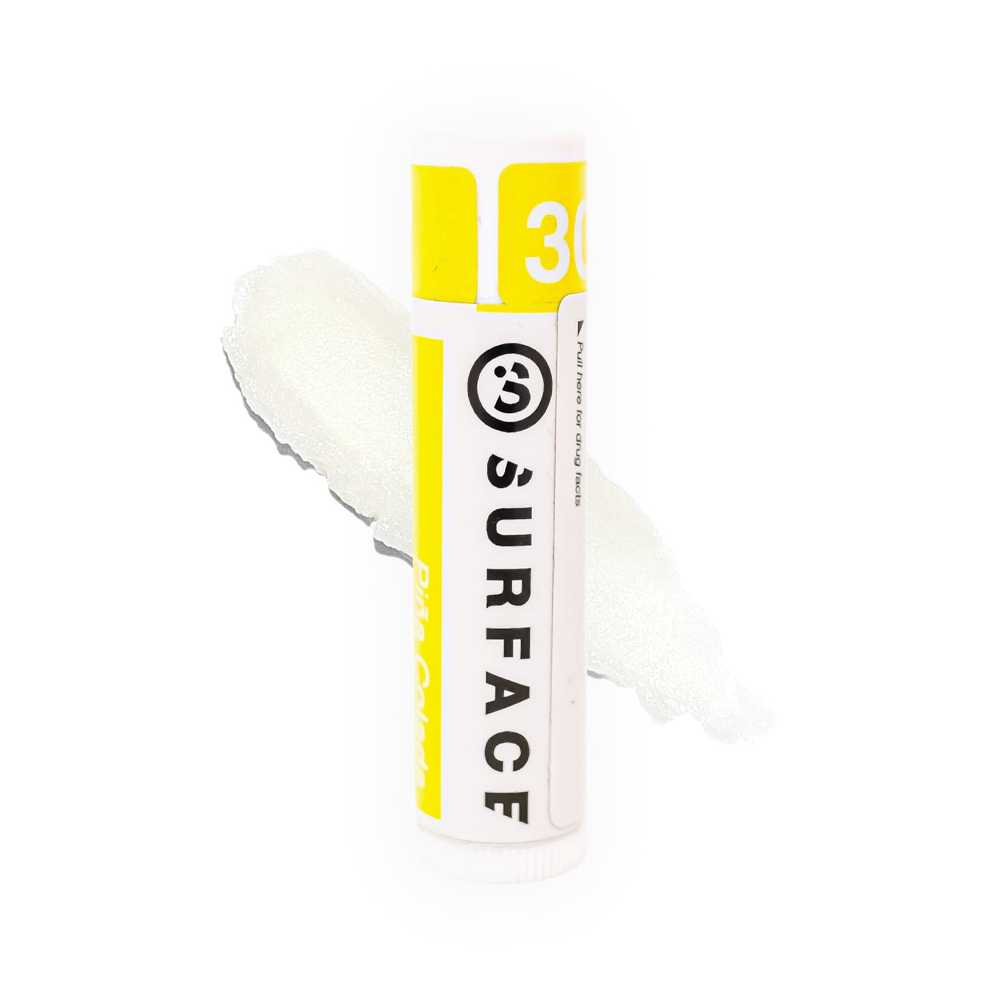 Surface SPF 30 Sunscreen Lip Balm – Broad Spectrum Lip Protection for Dry, Cracked Lips – Moisturizing, Water Resistant 80 Min, Pina Colada, 0.15 oz