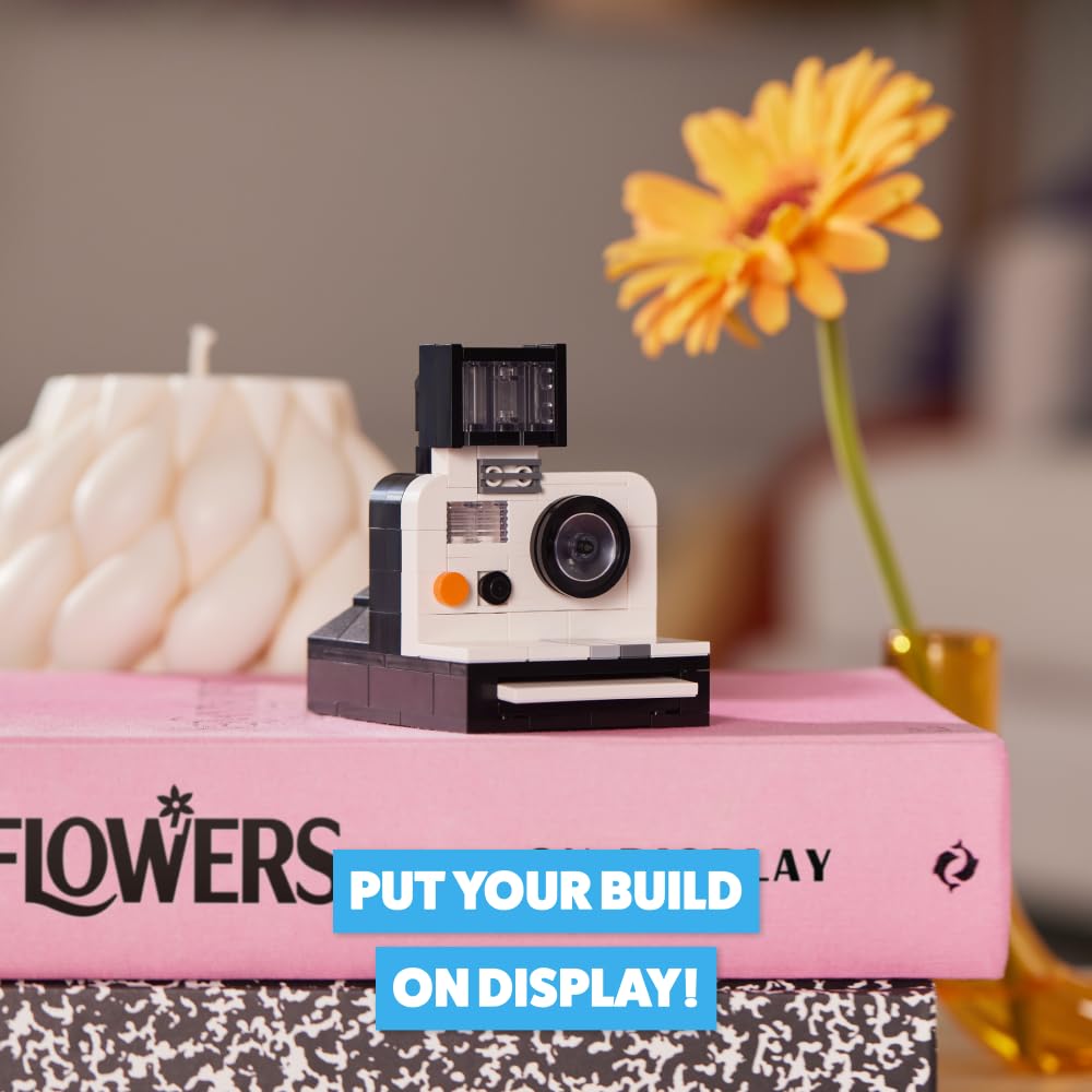 MAX Premium Retro Building Bricks Polaroid by ZURU – Build, Collect & Display Retro Tech for Teens, Adults & Collectors