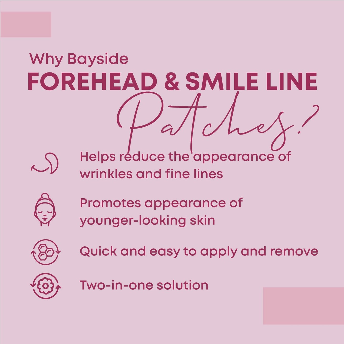 Forehead & Smile Line Wrinkle Patches Set – Hyaluronic Acid, Aloe, Collagen, Vitamin E | Overnight Non-Invasive Treatment